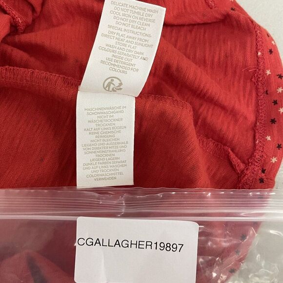 Boden Womens Odelia Dress UK 16L US 12L Red Geometric Stars Midi Patriotic NWT - Picture 13 of 13